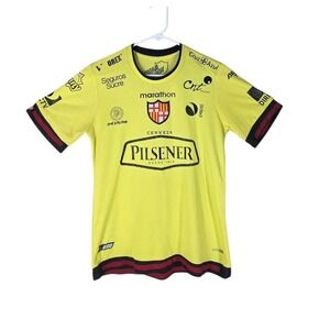 Marathon Barcelona SC 2016 Soccer Jersey Shirt Mens S Yellow Pilsener Ecuador